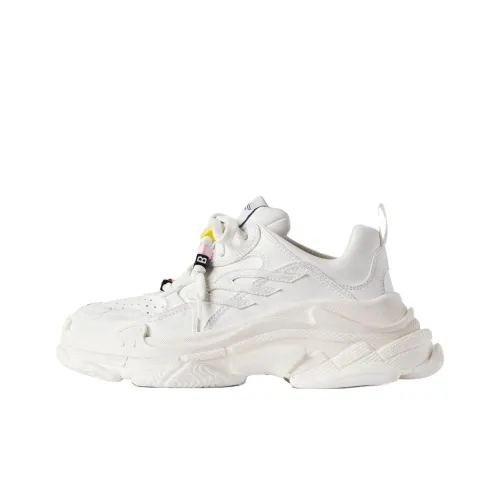 Balenciaga Triple S Low Топ Толстоподошвенные кроссовки Женские Белые