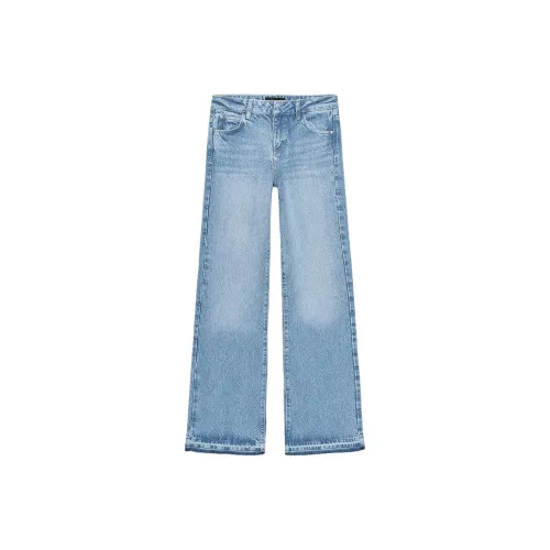 ZARA Medium Blue Women's Jeans ZARA Средне-синие женские джинсы