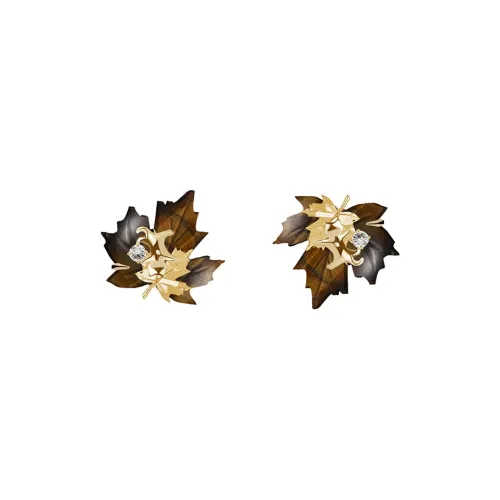 masw Серьги-гвоздики из медного сплава женские