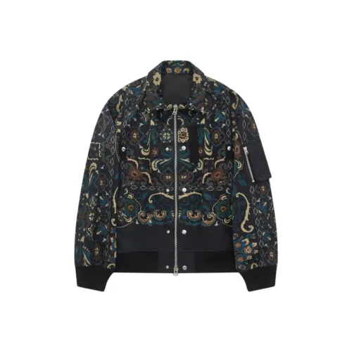 Sacai Мужские куртки морского синего цвета