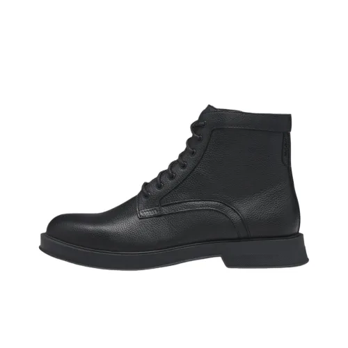 Hugo Boss Короткий Мартин Ботин Мужской Черный