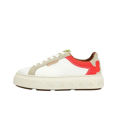 TORY BURCH Низкие кроссовки для скейтбординга женские кремово-белые