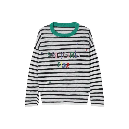 LOUISY AO Черно-белые полосы Женские Трикотаж