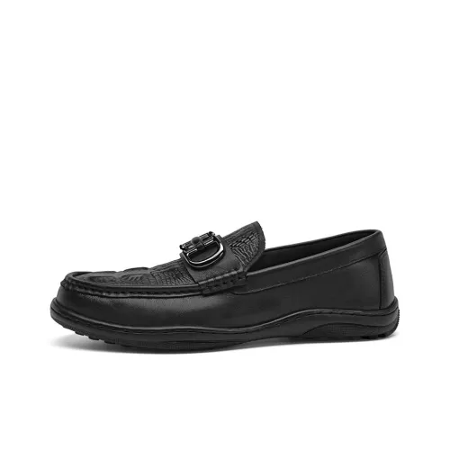 AOKANG Модный тренд Slip On Бизнес Повседневные кожаные туфли Лоферы Мужской