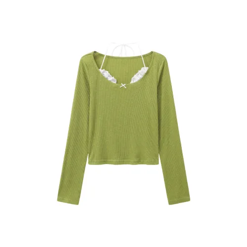 Another alley Мшисто-зеленый Женские T-рубашки