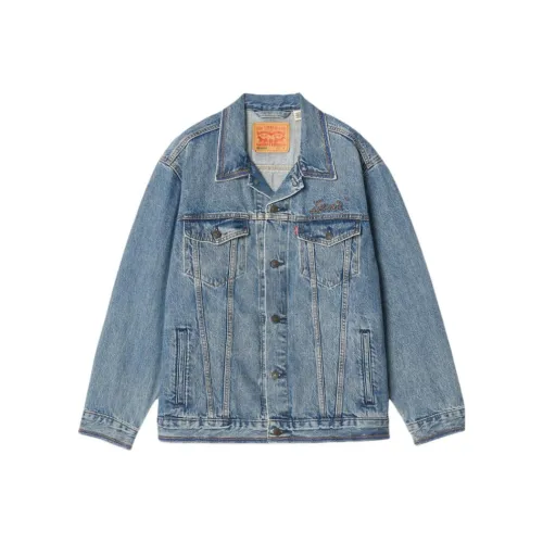 Levis Светло-Синие Мужские Джинсовые Куртки