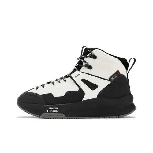 361° Journey Термический Амортизация Устойчивый к истиранию Противоскользящий Высокий Топ Повседневная обувь Мужская Черный Угольно-серый