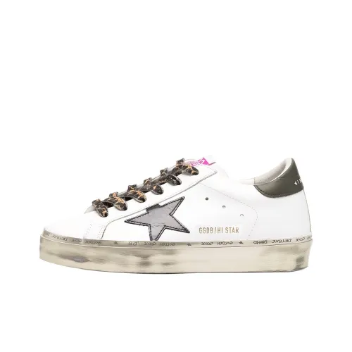Golden Goose Hi Star Low Топ Стильные Скейтбординги Женские Белые Коричневые