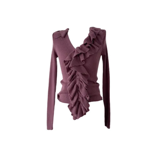 Udon House Фиолетовый Женский Трикотаж