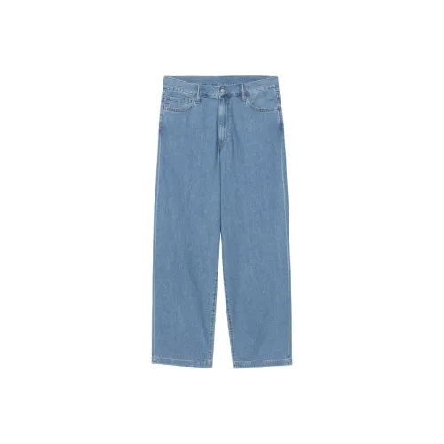 Carhartt WIP Blue Men's Jeans Кархартт WIP Синий Мужской Джинсы