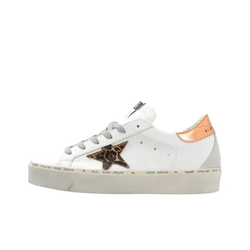 Golden Goose Hi Star Спортивные кроссовки Женские Белые Потертый Позиционирование стиля