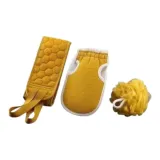 Скрабирующие полотенца, комплект из трех предметов, желтый