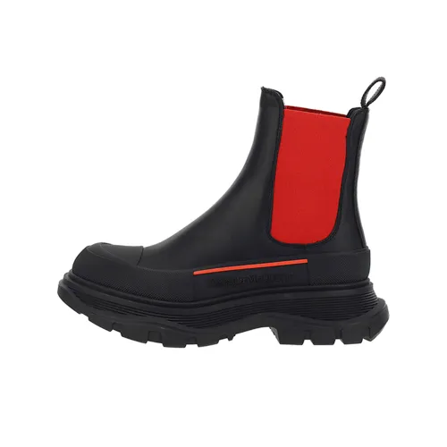 Alexander McQueen Tread Slick Короткий Челси Женские Красный