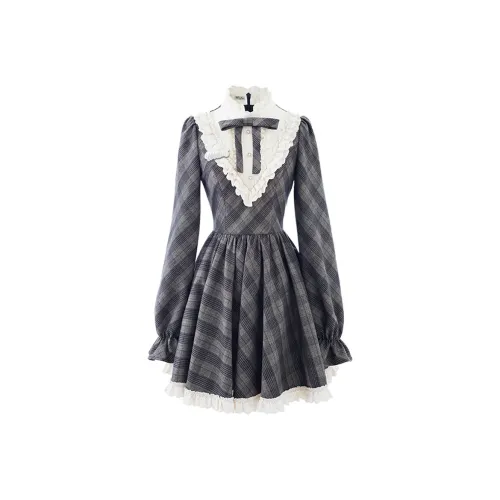 WOVLAS Длинное платье с длинными рукавами женское