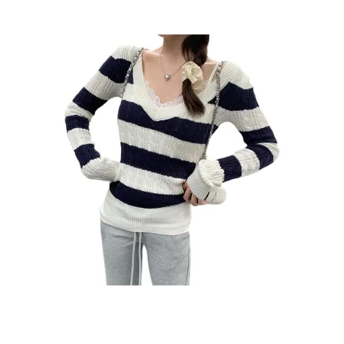 MUCCHIC Темно-синий синий женский трикотаж