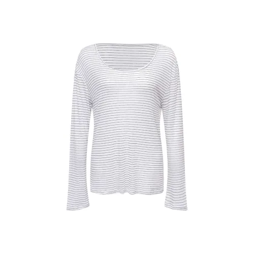 Ariseism Черно-белые полосы Женские T-рубашки