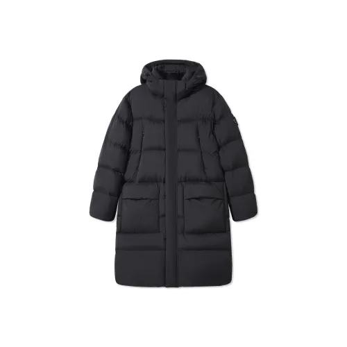 Cabbeen Угольный Черный Универсальный Минималистский стиль Унисекс Пуховики