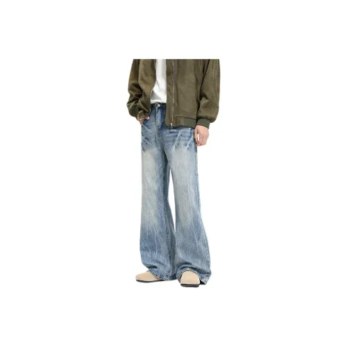 WilliamPOLO Lightning Light Blue Unisex Jeans