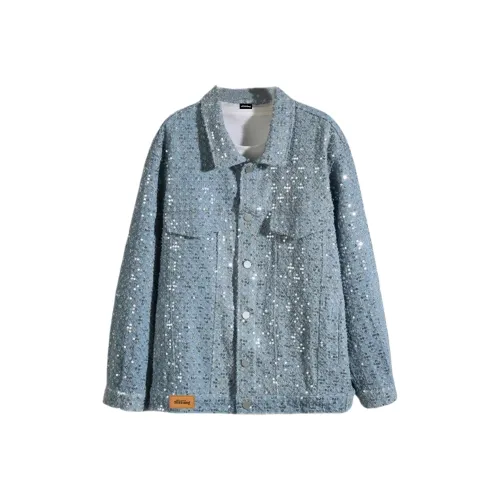 TESTUNG Светло-синие унисекс куртки