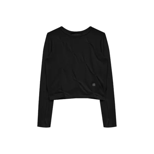 TREEMINGBIRD Черные Женские T-рубашки