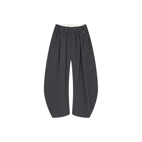 UOOYAA Серый Женские костюмные брюки