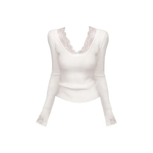 Wang Leshi Белые Женские T-рубашки