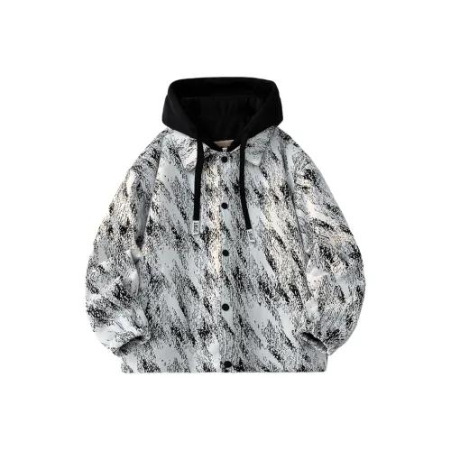 Tingqu Экрю Флис Линейка Унисекс Куртки