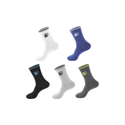 JINGYE Смешанные цвета 5 пар мужские носки до колена