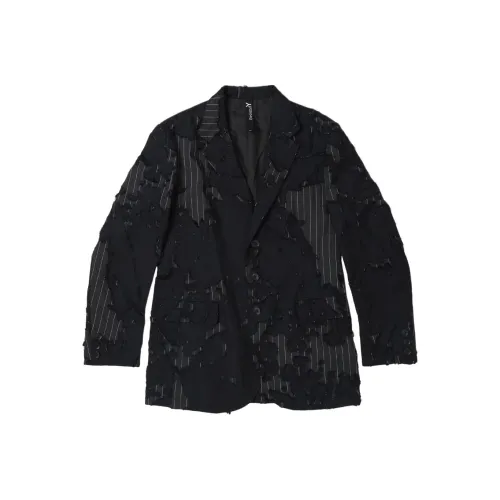 Yohji Yamamoto x DIANJUREN LIANMINGKUAN Человек-бензопила Коллаборация FW25 Ground Y Куртки Пальто Унисекс