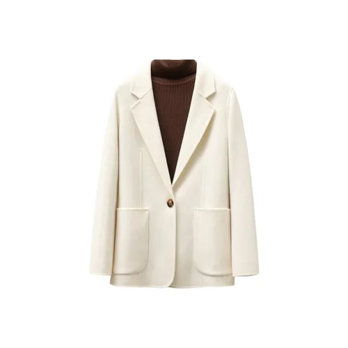 MARCYMARNY Белое Женское Пальто