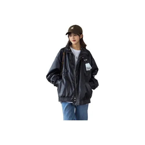 Fakeyoung Кожа Куртка Унисекс
