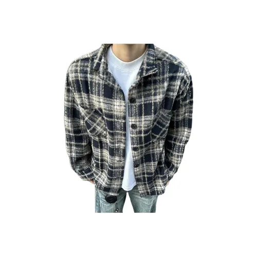 PODGORNOI Черная клетка Мужская рубашка