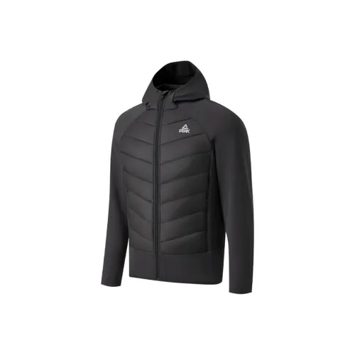 PEAK Хлопковый пуховик унисекс черного цвета