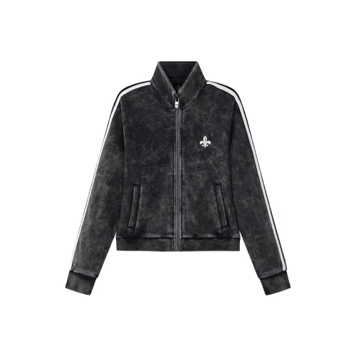 Палладий Мытый серый Женское короткое пальто