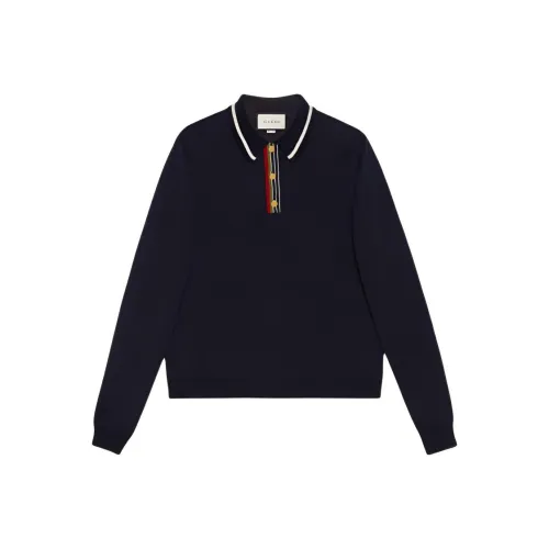 GUCCI Поло Мужское Морской Синий