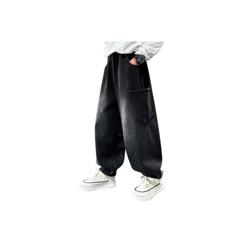 MUMUWU HOUSE Черные Детские Брюки