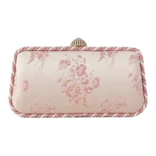 Valentino CARRY SECRETS Жаккард Сатин Ткань Клатч Женские Розовый