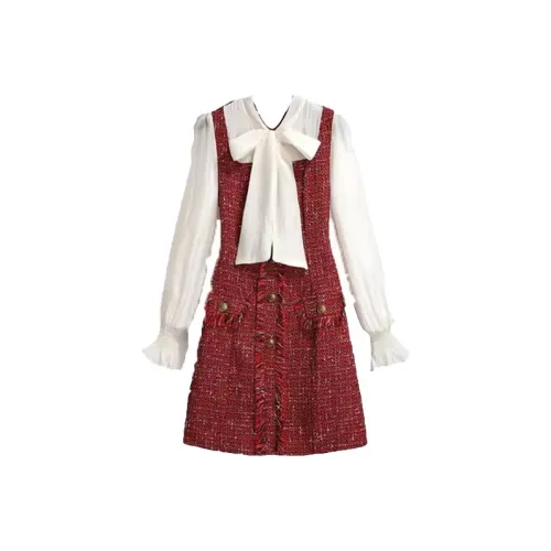 SCCREBEL OFFICIAL Длинное платье с длинными рукавами женское