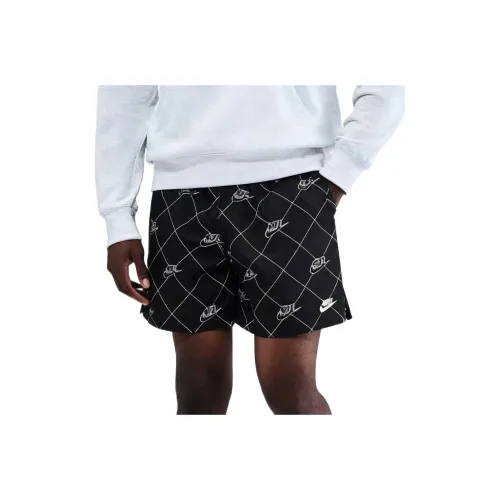 nike Вязаные ткани Черные Мужские Повседневные Шорты