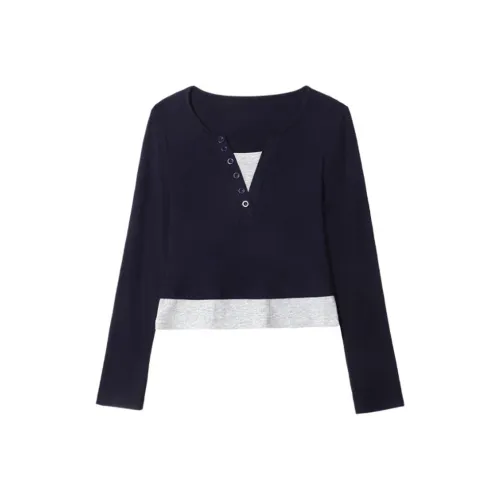 Tonlion Темно-синие женские рубашки