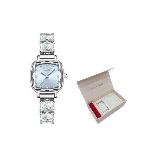 MOKAGO Кварцевый механизм Eco Friendly Медный ремешок Часы Женские Многоцветный циферблат часов