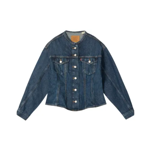 Levis Темно-синий женский джинсовые куртки