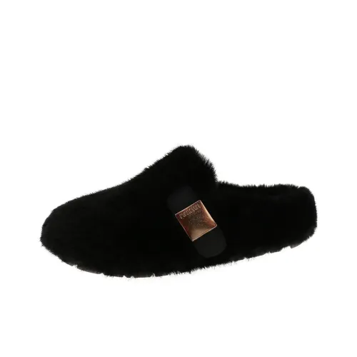 Puppytown Резиновая подошва противоскользящие тапочки плюшевый хлопок женские