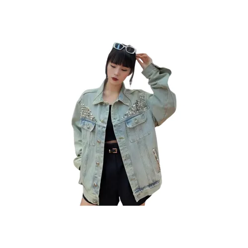 SAGP Синий Унисекс Джинсовые куртки