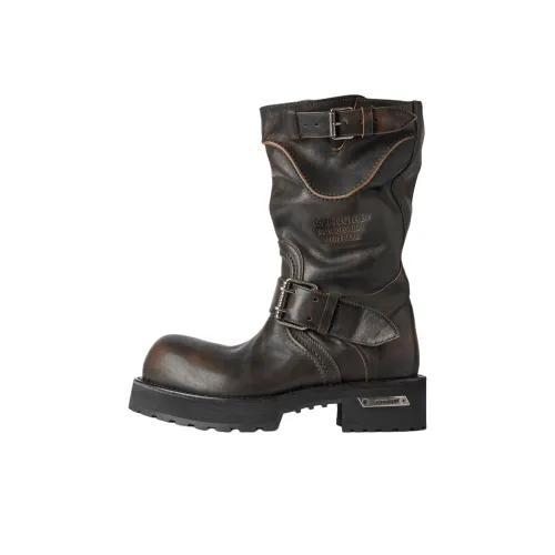 Balenciaga Venum Knee High Boots Женские Коричневый