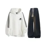 Белый топ+черные брюки