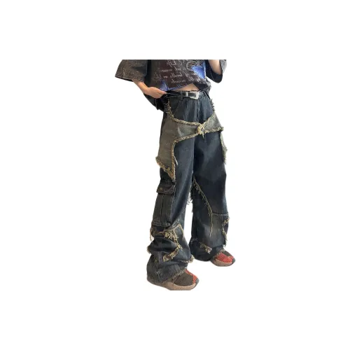 SOIE Синий Унисекс Джинсы