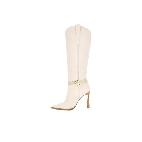 STEVE MADDEN Kyndall высокие сапоги на каблуке 10 см женские белые