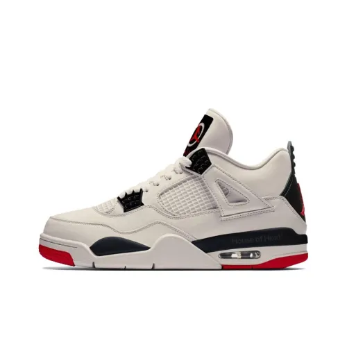 Jordan Air Джордан 4 Противоскользящий Устойчивый к истиранию MID Топ Винтажные баскетбольные кроссовки Мужские