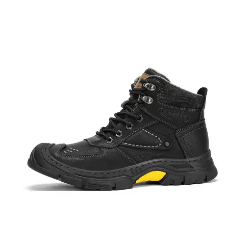 RED DRAGONFLY Платформа Ботинки Теплоизоляционное покрытие Увеличение высоты Устойчивость к истиранию Высокий верх Повседневная обувь Мужская